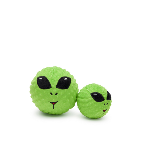 Faballs by FabDog Squeaky Dog Toy - Alien