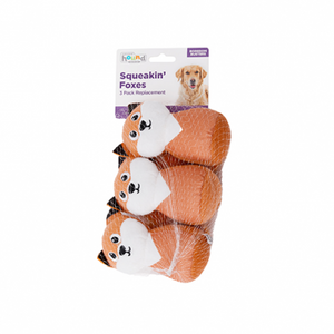 Outward Hound® Squeakin' Fox Replacement Dog Toys (3 Pack)