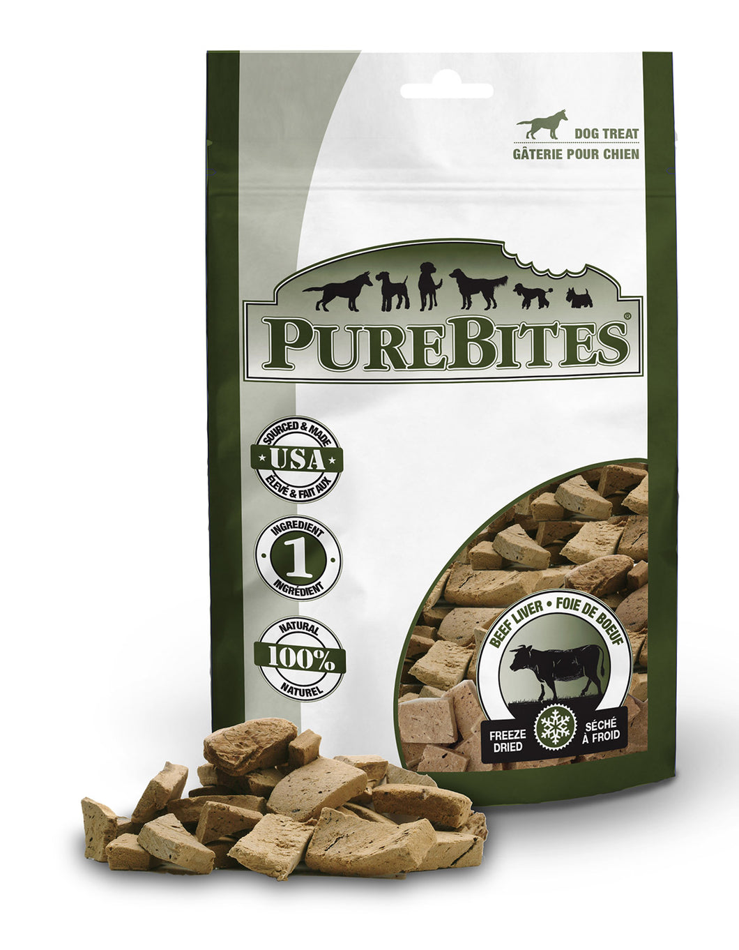 PureBites Freeze Dried Beef Liver Treats for Dogs