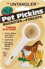 The Untangler - Pet Pickins Magnifier - Forceps (assorted colours)