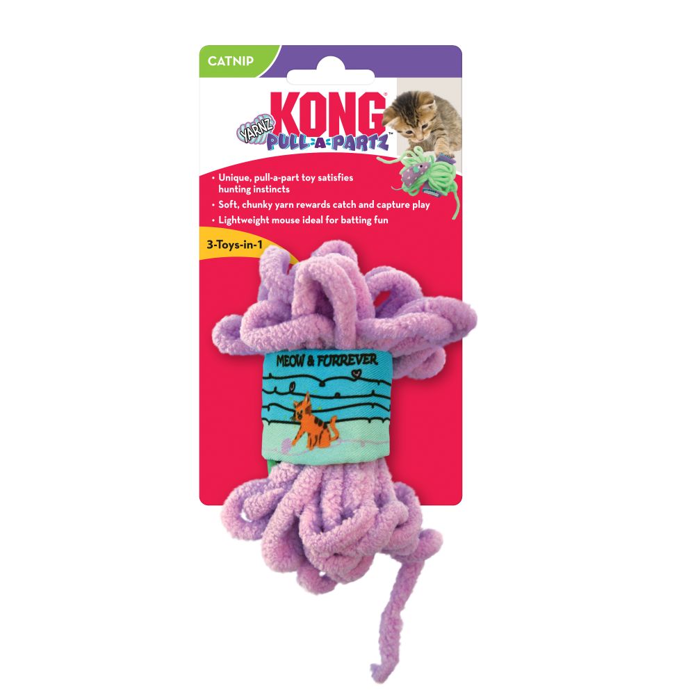 Kong for Cats Pull-A-Partz Yarnz - assorted colours