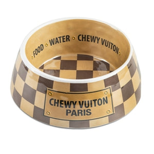 Haute Diggity Dog - Checker Chewy Vuitton Bowl