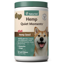 Load image into Gallery viewer, NaturVet Hemp Soft Chew Dog Supplements (60ct)
