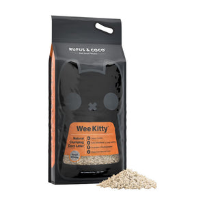 Rufus & Coco Wee Kitty Natural Corn Clumping Cat Litter